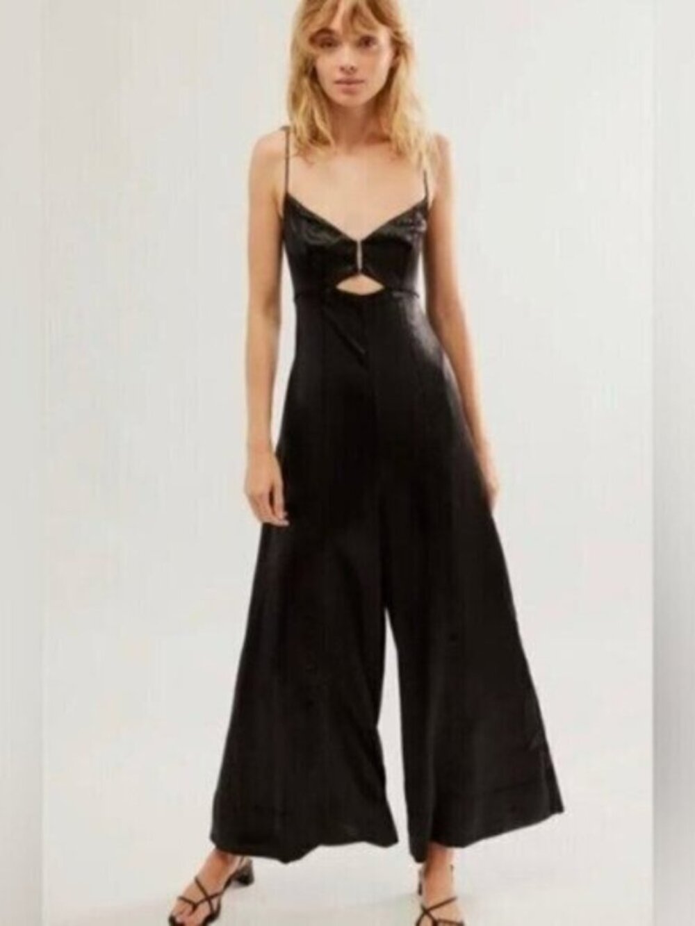NWOT Free People Abbie Black Jumpsuit Size 0. Size 2.